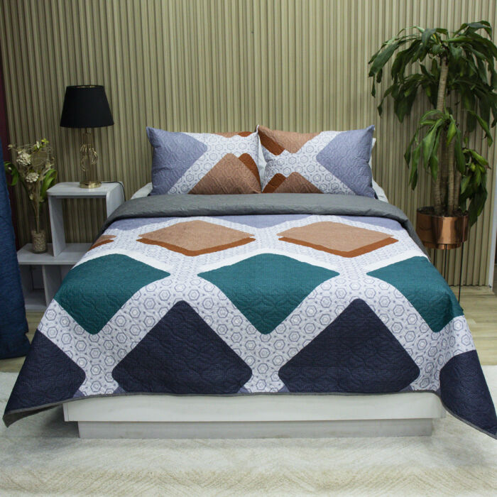 Sobrecama Becorat Geo Azure