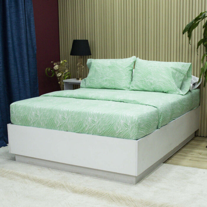 Juego de Sábanas Verde Palma  -144 hilos